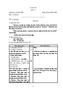 Giáo án Lớp 5 - Tuần 30 - Năm học 2013 - 2014 (Bản đẹp)