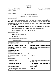 Giáo án Lớp 5 - Tuần 33 - Năm học 2013 - 2014 (Bản đẹp)