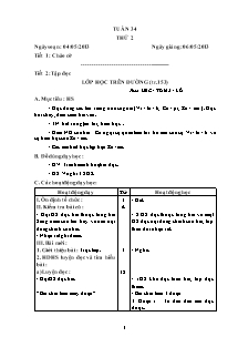 Giáo án Lớp 5 - Tuần 34 - Năm học 2013 - 2014 (Bản đẹp)