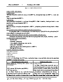 Giáo án Giáo dục công dân Lớp 9 - Bài 1 đến 9 - Năm học 2012-2013 - Lê Thị Bích Hằng