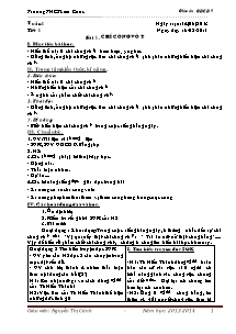 Giáo án Giáo dục công dân Lớp 9 - Chương trình cả năm - Năm học 2013-2014 - Nguyễn Thị Cảnh