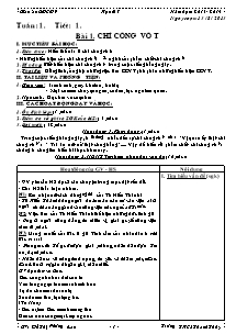 Giáo án Giáo dục công dân Lớp 9 - Học kì I - Năm học 2013-2014