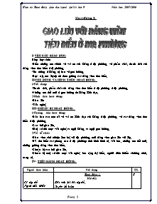 Giáo án Hoạt động ngoài giờ lên lớp Khối 9 - Chủ điểm tháng 3,4 - Năm học 2007-2008