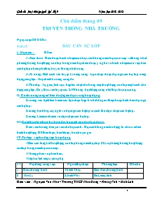 Giáo án Hoạt động ngoài giờ lên lớp Khối 9 - Chương trình cả năm - Năm học 2012-2013 - Nguyễn Văn Hoa