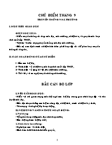 Giáo án Hoạt động ngoài giờ lên lớp Khối 9 - Chương trình cả năm - Năm học 2007-2008 (bản đầy đủ)