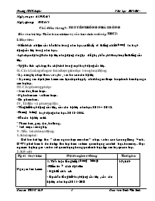 Giáo án Hoạt động ngoài giờ lên lớp Khối 9 - Chương trình cả năm - Năm học 2013-2014 - Đinh Văn Bình