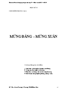 Giáo án Hoạt động ngoài giờ lên lớp Khối 9 - Học kì II - Năm học 2013-2014 - Bùi Xuân Trường