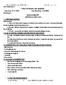 Giáo án Hoạt động ngoài giờ Lớp 9 - Tháng 9 đến 2 - Năm học 2012-2013 Nguyễn Thị Thúy