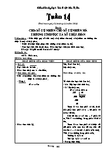 Giáo án Lớp 5 - Tuần 14 -Năm học 2011-2012 - Phan thị Báu