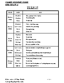 Giáo án Lớp 5 - Tuần 27 - Trường TH Quang Trung - Năm học 2012-2013