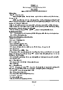 Giáo án Lớp 5 - Tuần 4 - Năm học 2010-2011