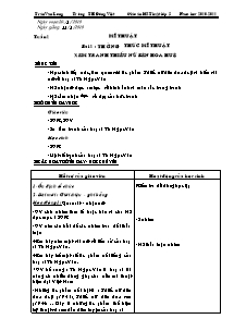 Giáo án Mĩ thuật Lớp 5 - Trường TH Đồng Việt - Năm học 2010-2011 - Trần Văn Long