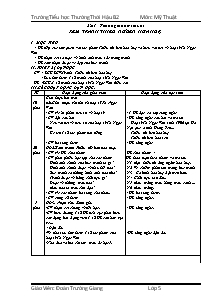 Giáo án Mĩ thuật Lớp 5 - Trường TH Thường Thới Hậu B2 - Đoàn Trường Giang