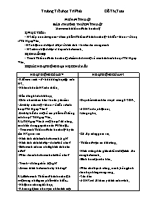 Giáo án Mĩ thuật Lớp 5 - Trường TH Trí Phải - Đỗ Thị Tươi