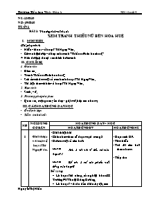 Giáo án Mĩ thuật Lớp 5 - Trường TH Vĩnh Hoà A - Năm học 2010-2011