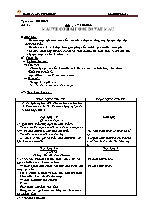 Giáo án Mĩ thuật Lớp 5 - Trường Tiểu học Ngô Quang Tám - Năm học 2010-2011 - Nguyễn Thị Thu Sương