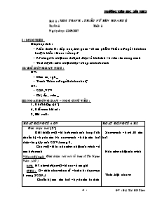 Giáo án Mĩ thuật Lớp 5 - Trường Tiểu học Sơn Thái - Năm học 2007-2008 - Bùi Thị Mỹ Thoa