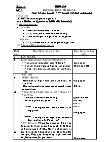 Giáo án Mĩ thuật Lớp 5 - Tuần 1 đến 19