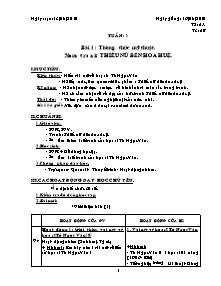 Giáo án Mĩ thuật Lớp 5 - Tuần 1 đến 33 - Năm học 2010-2011