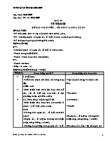 Giáo án Mĩ thuật Lớp 5 -Tuần 19 đến 23 - Năm học 2008-2009