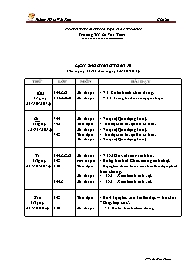 Giáo án Mĩ thuật Tiểu học - Tuần 10 - Trường TH Lê Văn Tám - Năm học 2012-2013- Lê Huy Tuấn