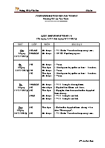 Giáo án Mĩ thuật Tiểu học - Tuần 13- Trường TH Lê Văn Tám - Năm học 2012-2013 - Lê Huy Tuấn