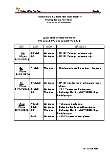 Giáo án Mĩ thuật Tiểu học - Tuần 16- Trường TH Lê Văn Tám - Năm học 2012-2013 - Lê Huy Tuấn