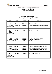 Giáo án Mĩ thuật Tiểu học - Tuần 17 - Trường TH Lê Văn Tám - Năm học 2013-2014 - Lê Huy Tuấn