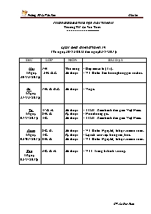 Giáo án Mĩ thuật Tiểu học - Tuần 19 - Trường TH Lê Văn Tám - Năm học 2013-2014 - Lê Huy Tuấn