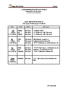 Giáo án Mĩ thuật Tiểu học - Tuần 26 - Trường TH Lê Văn Tám - Năm học 2012-2013 - Lê Huy Tuấn