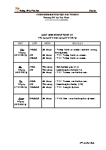 Giáo án Mĩ thuật Tiểu học - Tuần 28 - Trường TH Lê Văn Tám - Năm học 2012-2013 - Lê Huy Thân