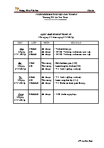 Giáo án Mĩ thuật Tiểu học - Tuần 29 - Trường TH Lê Văn Tám - Năm học 2012-2013 - Lê Huy Thân