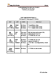 Giáo án Mĩ thuật Tiểu học - Tuần 31 - Trường TH Lê Văn Tám - Năm học 2012-2013 - Lê Huy Thân