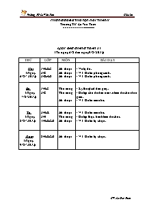 Giáo án Mĩ thuật Tiểu học - Tuần 34 - Trường TH Lê Văn Tám - Năm học 2012-2013- Lê Huy Thân