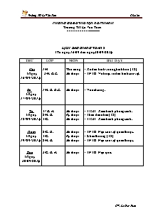 Giáo án Mĩ thuật Tiểu học - Tuần 5 - Trường TH Lê Văn Tám - Năm học 2013-2014 - Lê Huy Thân