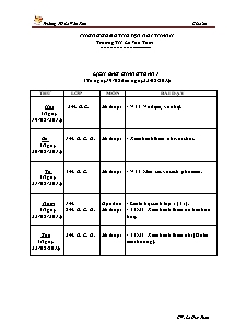 Giáo án Mĩ thuật - Trường TH Lê Văn Tám - Năm học 2013-2014 - Lê Huy Thân