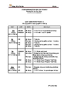 Giáo án Mĩ thuật - Tuần 12 - Trường TH Lê Văn Tám - Năm học 2012-2013