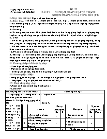 Giáo án môn Giáo dục công dân Lớp 9 - Học kì II - Năm học 2012-2013