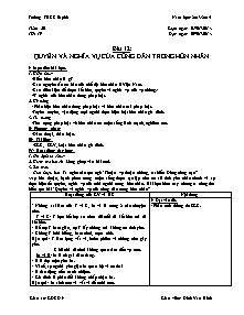 Giáo án môn Giáo dục công dân Lớp 9 - Học kì II - Năm học 2013-2014 - Đinh Văn Bình