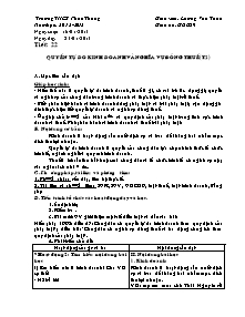 Giáo án môn Giáo dục công dân Lớp 9 - Tiết 22: Quyền tự do kinh doanh và nghĩa vụ đóng thuế (t2) - Năm học 2012-2013 - Lương Văn Toản