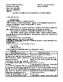 Giáo án môn Giáo dục công dân Lớp 9 - Tiết 25: Quyền tự do kinh doanh và nghĩa vụ đóng thuế (T2) - Năm học 2012-2013 - Lương Văn Toản