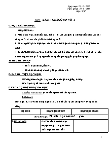 Giáo án môn Giáo dục công dân Lớp 9I,K - Bài 1+2 - Năm học 2009-2010