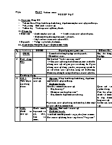 Giáo án Mỹ thuật Lớp 5 - Bài 24: Vẽ con vật theo mẫu