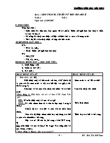 Giáo án Mỹ thuật Lớp 5 - Trường Tiểu học Sơn Thái - Năm học 2007 - 2008