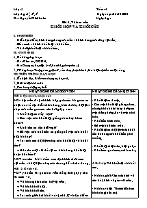 Giáo án Mỹ thuật Lớp 5 - Tuần 4 - Năm học 2010-2011