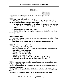 Giáo án Sinh hoạt Lớp 8 - Chương trình cả năm - Năm học 2008-2009 - Vũ Minh Tân