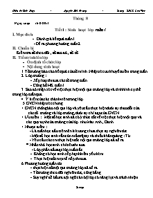 Giáo án Sinh hoạt Lớp 9 - Chương trình cả năm - Năm học 2013-2014 - Nguyễn Mai Phương