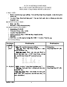 Giáo án thể dục Tiểu học (Bản đẹp)