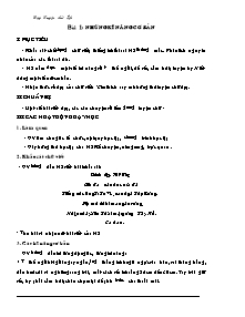 Giáo án Tiểu học - Dạy luyện chữ đẹp