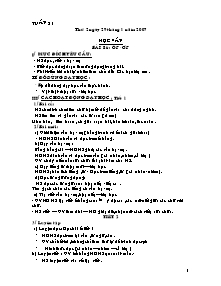 Giáo án Tiểu học - Tuần 21 - Năm học 2007-2008